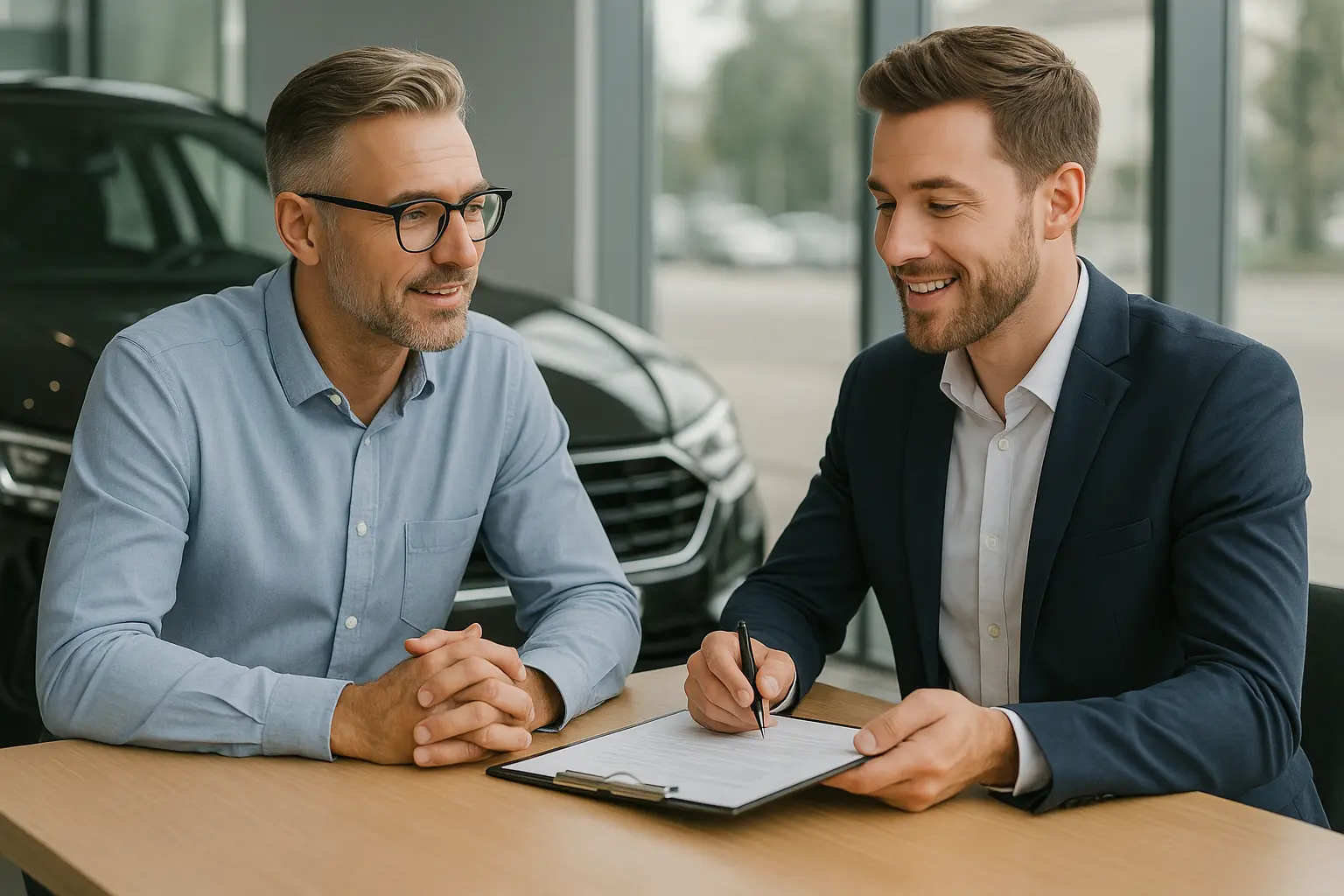 Beratungsgespräch zum Autoverkauf